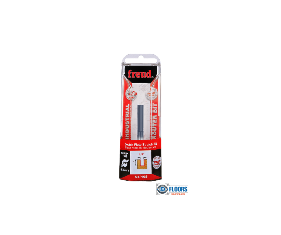 1/4" Double Flute Straight Bit