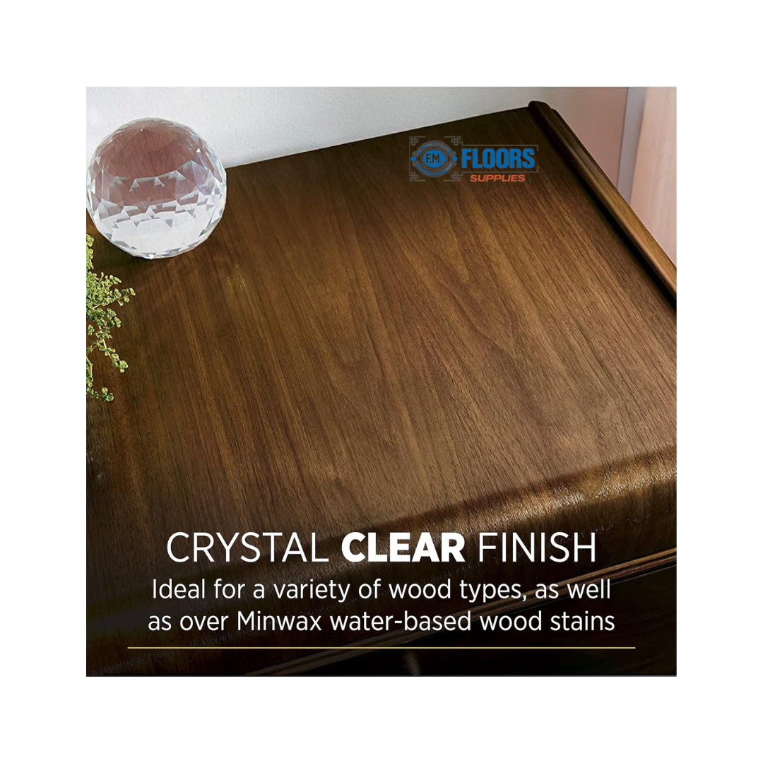 Minwax Polycrylic Clear Satin Water-based Interior Polyurethane QT