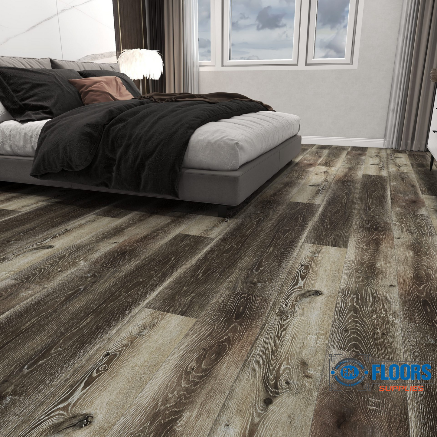 SKY Flooring DURA-PRO Series Willamette | 6.5mm SPC Waterproof Luxury Vinyl Plank Flooring – 22mil Wear Layer
