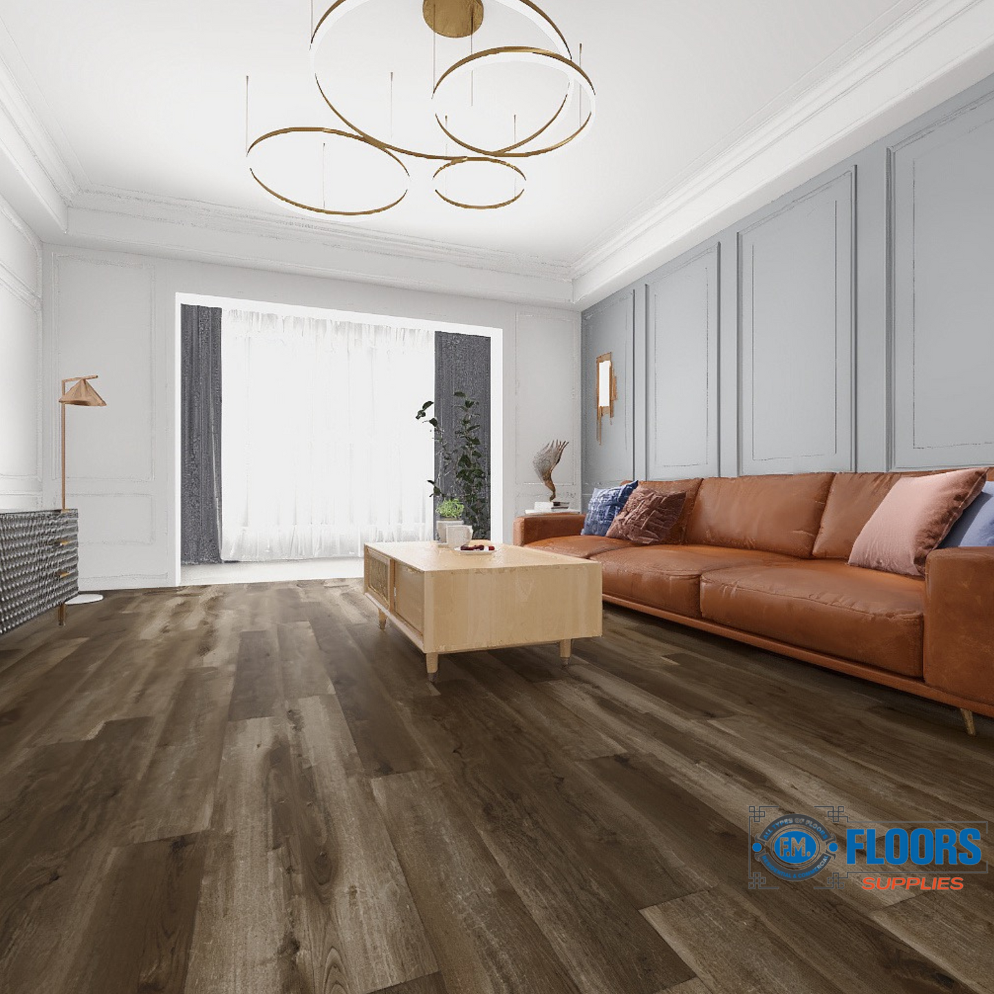 SKY Flooring DURA-PRO Series Russet | 6.5mm SPC Waterproof Luxury Vinyl Plank Flooring – 22mil Wear Layer