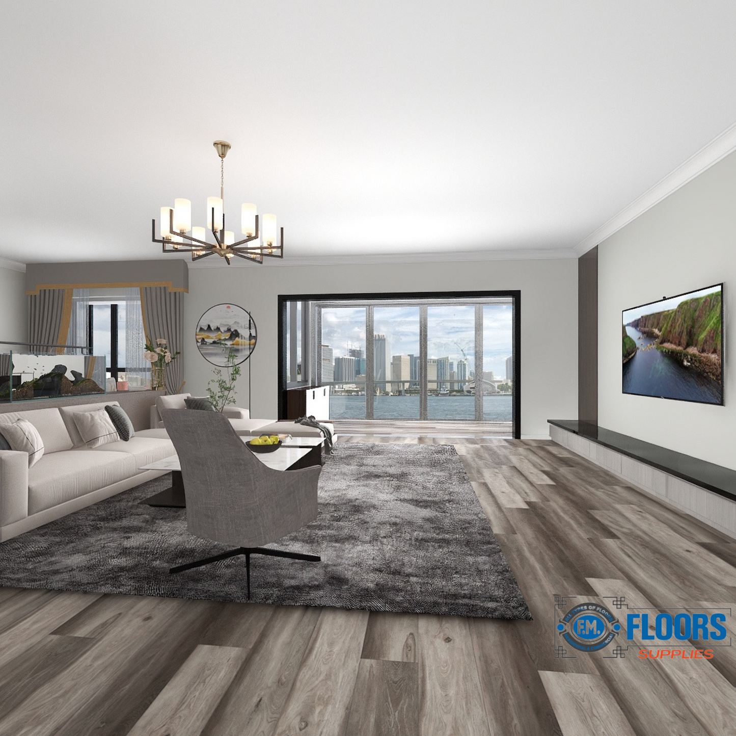 SKY Flooring DURA-PRO Series Elmes | 6.5mm SPC Waterproof Luxury Vinyl Plank Flooring – 22mil Wear Layer