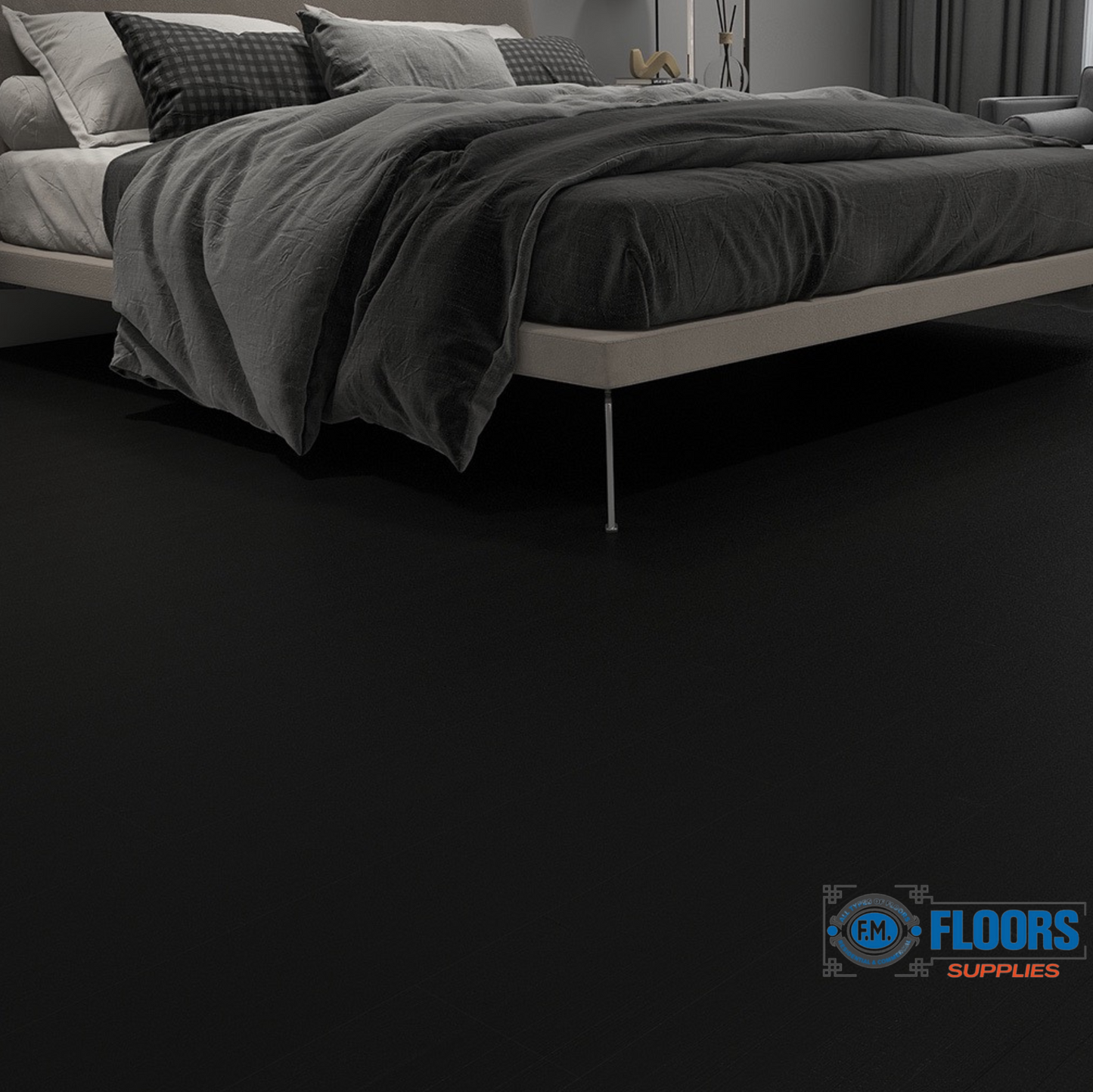 SKY Flooring DURA-PRO Series Midnight Symphony | 6.5mm SPC Waterproof Luxury Vinyl Plank Flooring – 22mil Wear Layer | FM FLOORS SUPPLIES