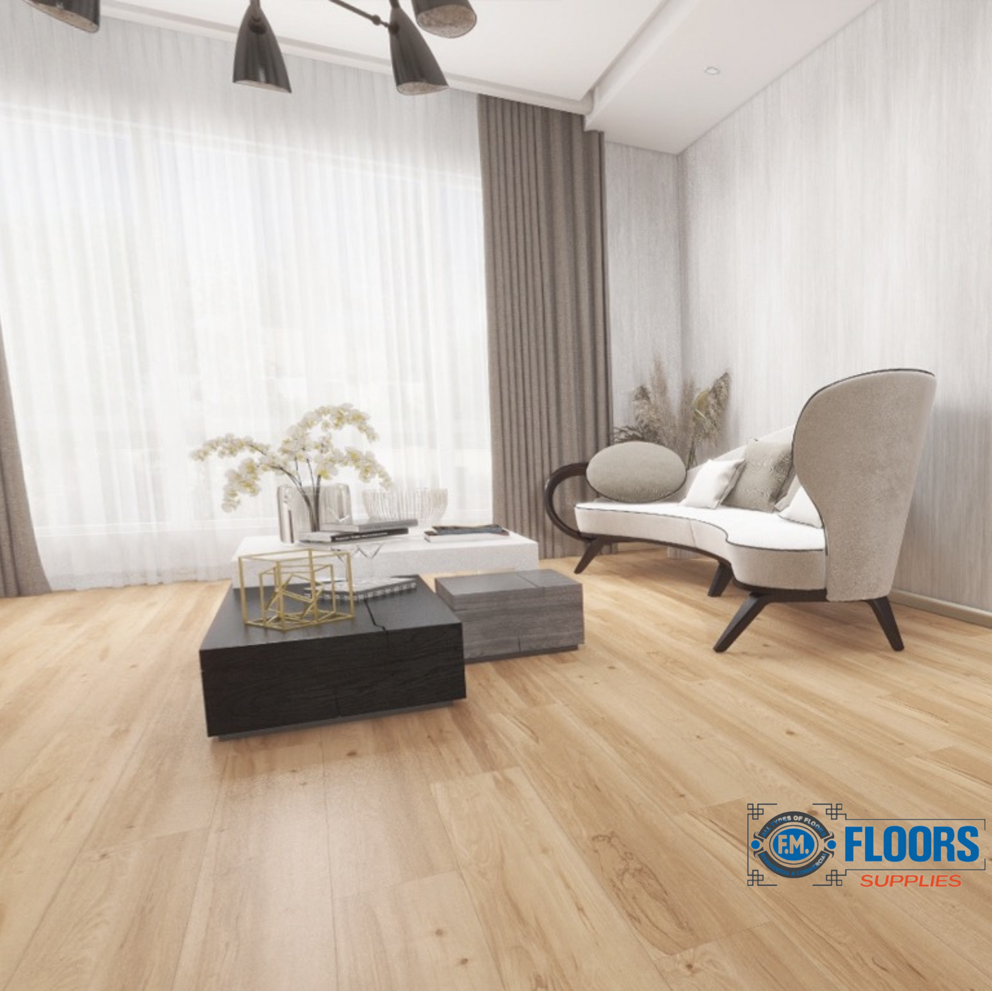 SKY Flooring DURA-PRO Series St. Tropez | 6.5mm SPC Waterproof Luxury Vinyl Plank Flooring – 22mil Wear Layer | FM FLOORS SUPPLIES