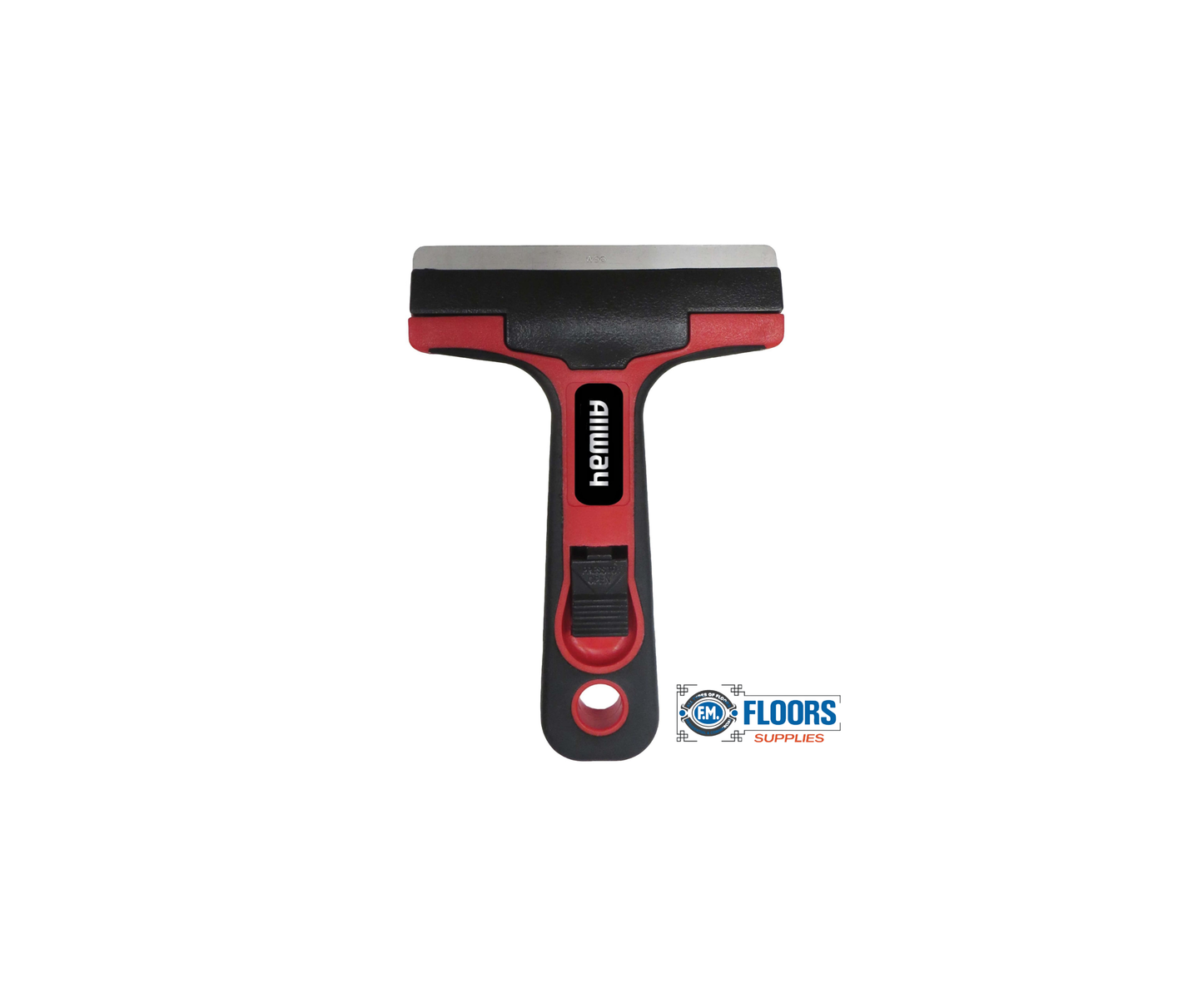 4″ Glass & Tile Scraper – Soft Grip Handle, Razor Scraper for Adhesive, Paint & Grout