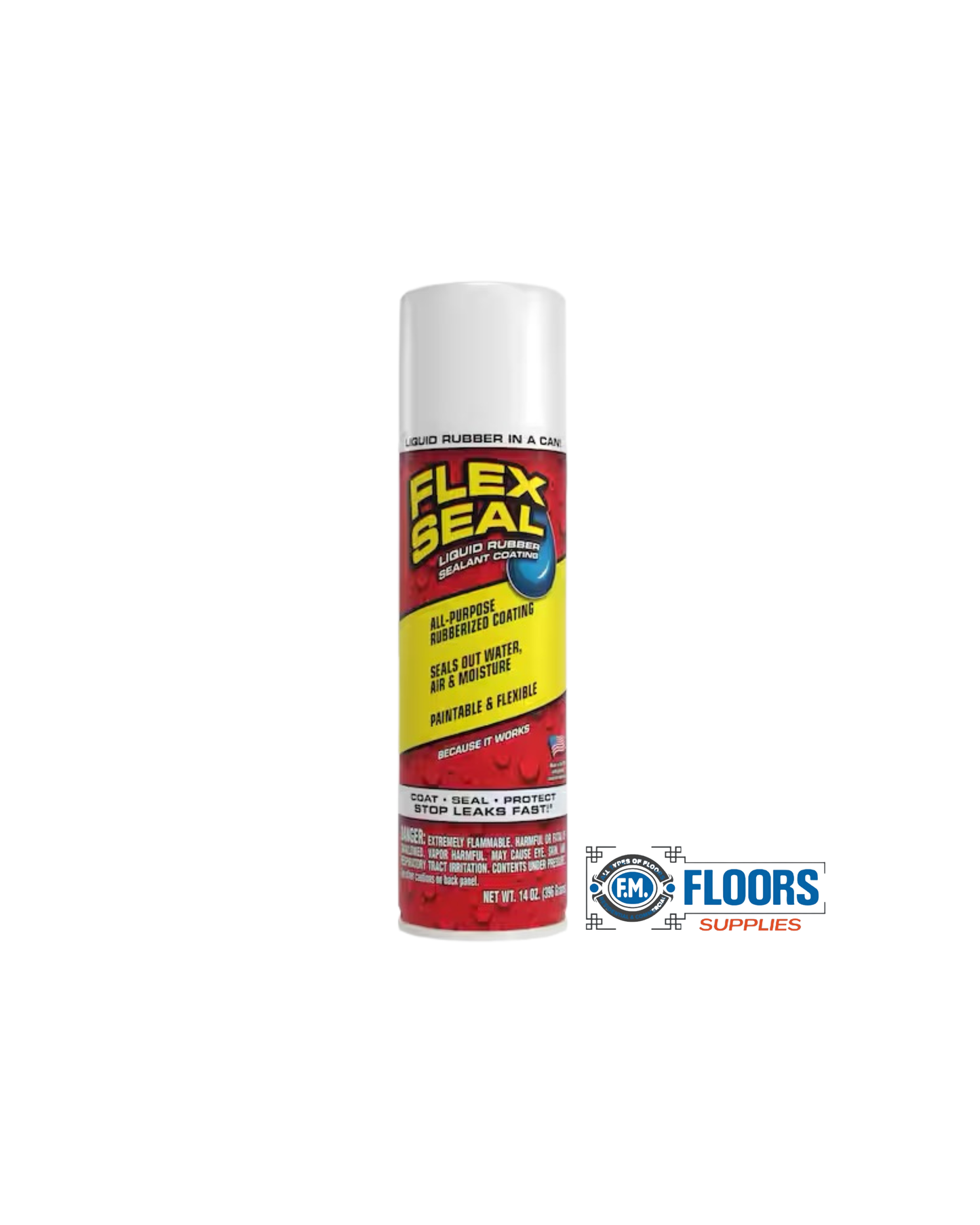Flex Seal White 14 oz. Aerosol Liquid Rubber Sealant Coating Spray Paint