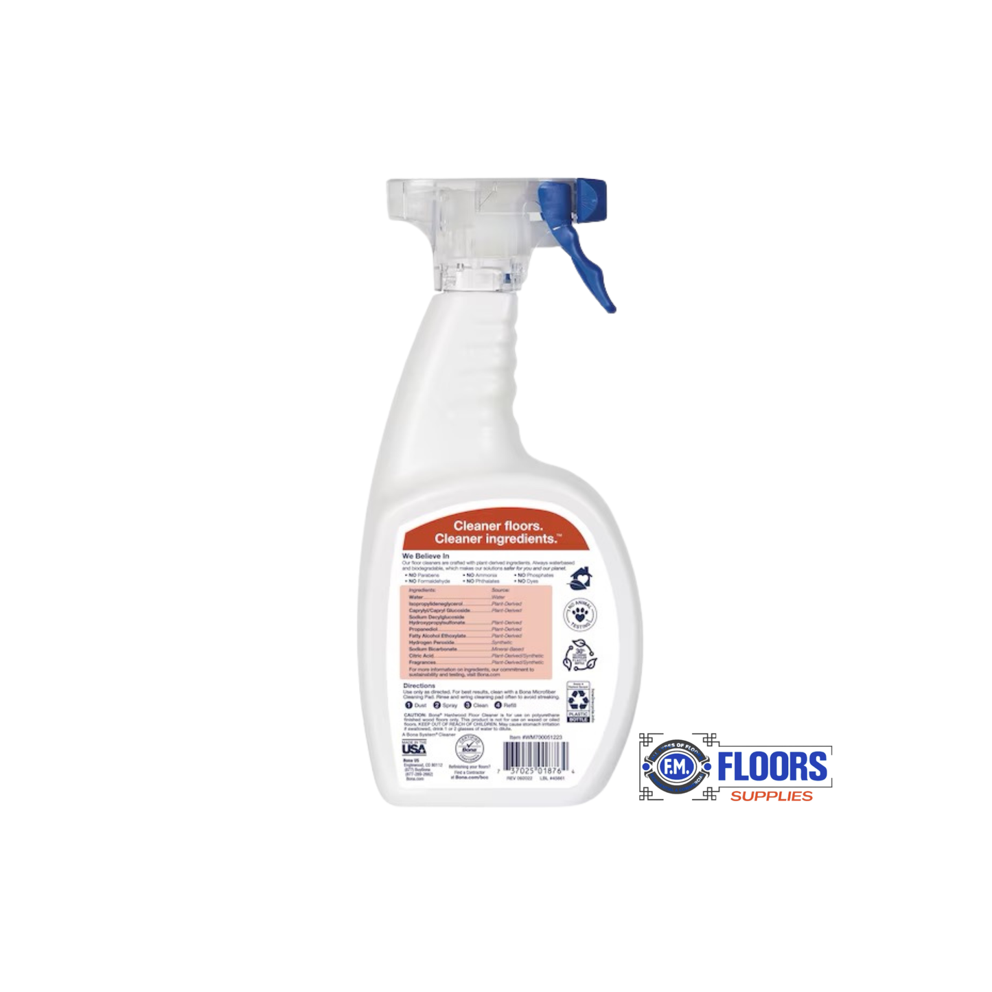 Bona Hardwood Floor Cleaner Cedar Wood Scent 32 oz