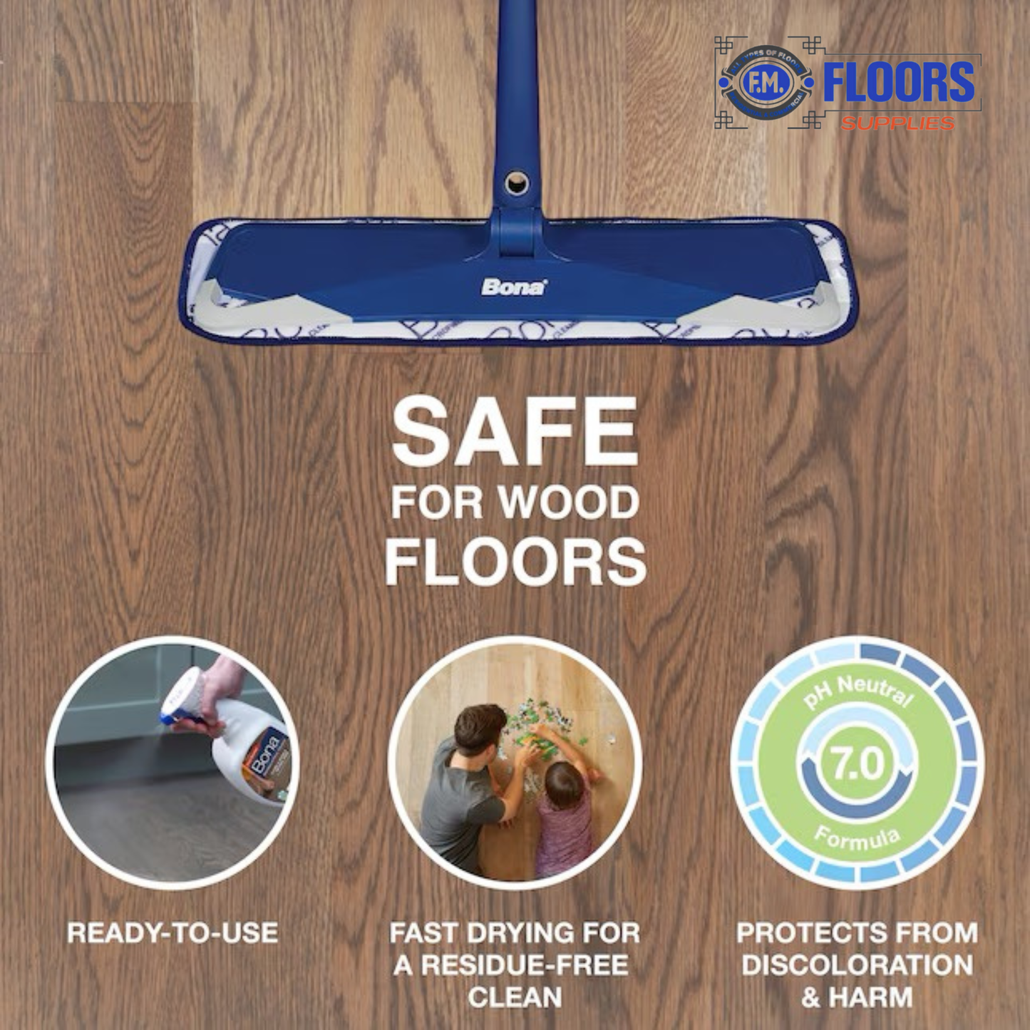 Bona Hardwood Floor Cleaner Cedar Wood Scent 32 oz