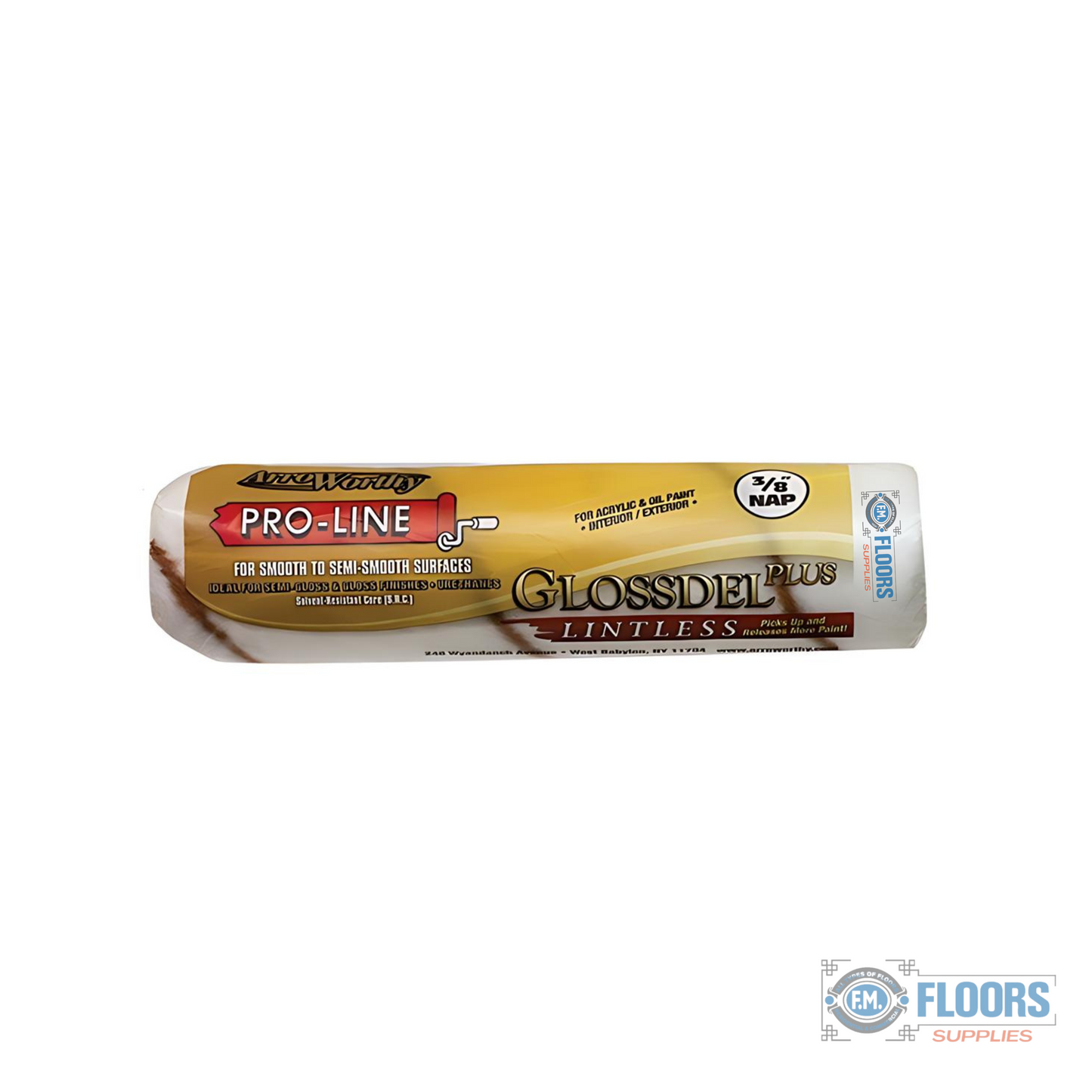 Arroworthy 9" x 3/8 Glossdel Roller Plus White