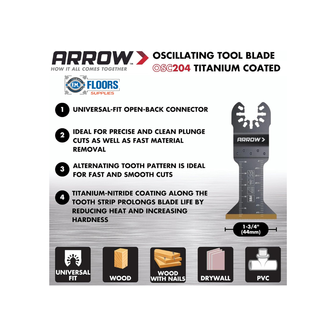 Arrow Fastener 1 3/4" Titanium Metal Blade 3PC