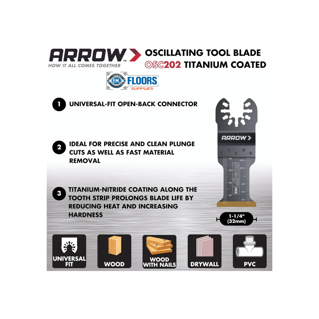 Arrow Fastener 1 1/4" Titanium Metal Blade 1 PC