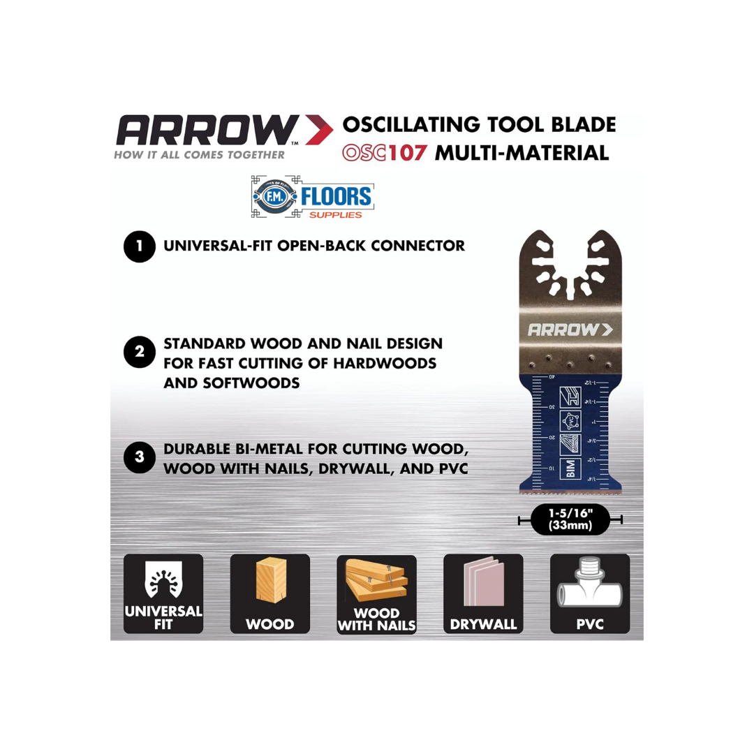 Arrow Fastener 1 5/16" Standard Wood & Nails Blade 1PC
