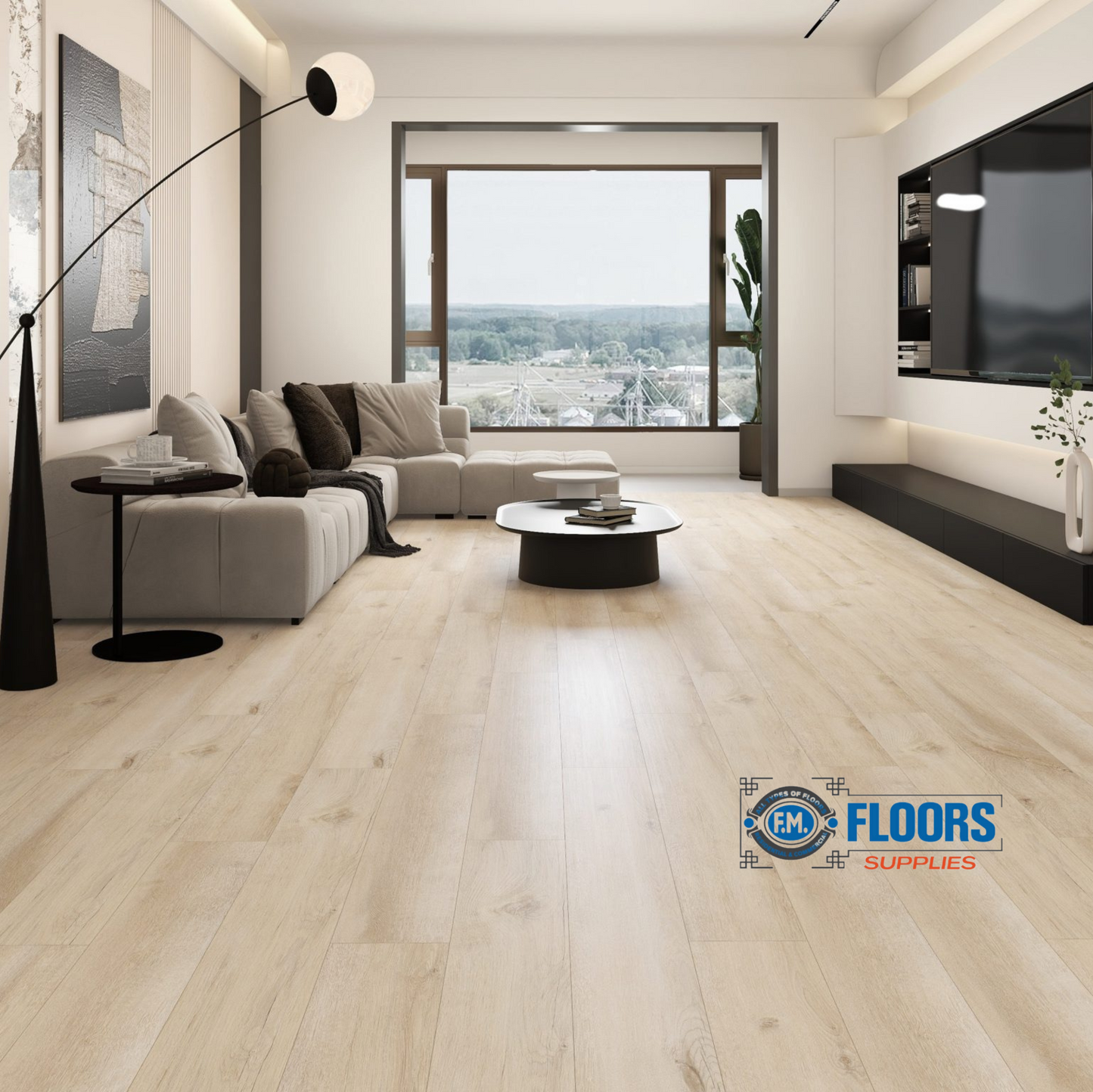 Sky Flooring Select Pro Santorini 7.2” x 48” | 5.7mm Thick | 22mil Wear Layer | Wood Grain LVP Flooring