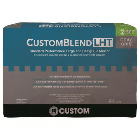 CustomBlend LHT Gray Mortar 44 lb – Large & Heavy Tile Thin-Set