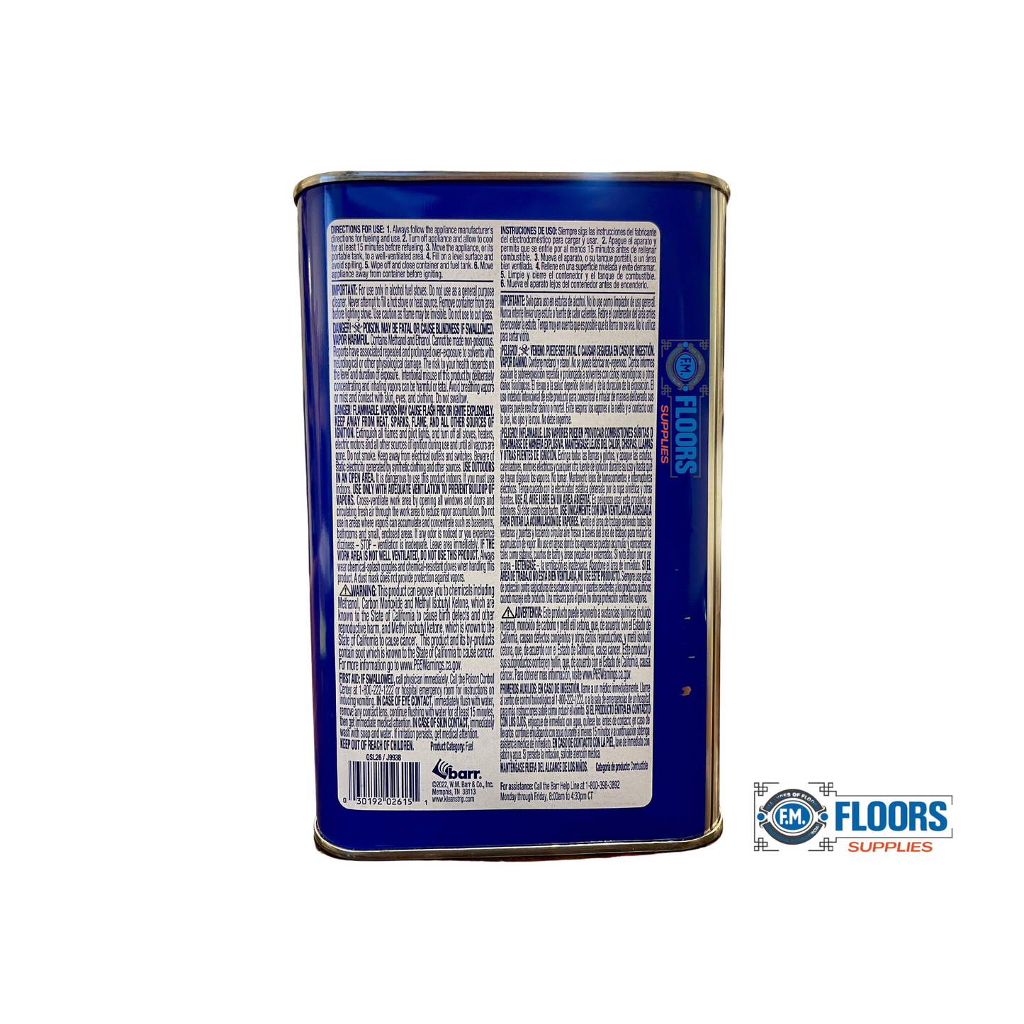 KLEAN STRIP Denatured Alcohol Clean Burning Fuel 1 qt