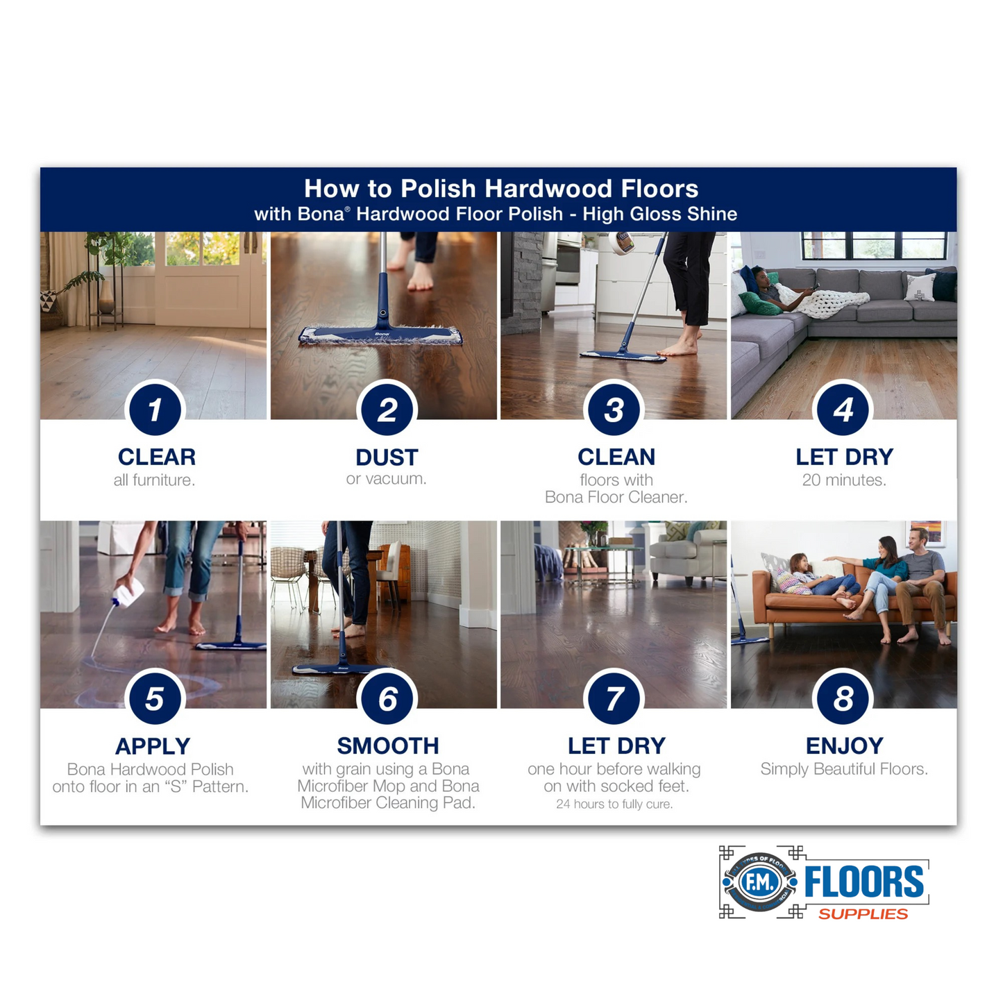 Bona Low Gloss Floor Polish 32oz