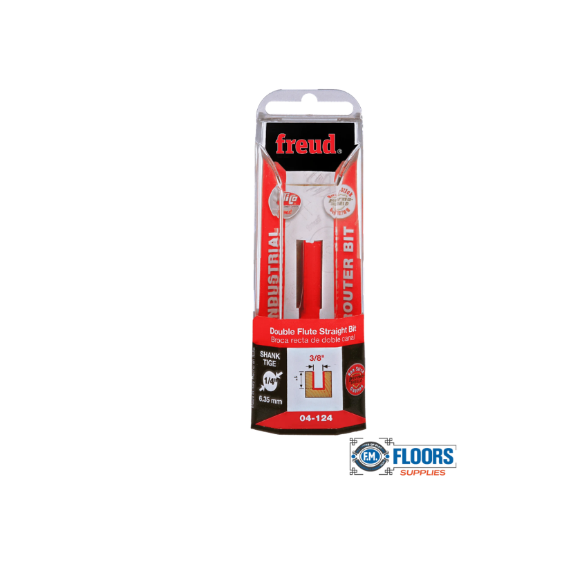 Freud 1/2" Double Flute Straight Router Bit – TiCo™ Carbide Cutting Bit for Grooving, CNC & Edge Routing | FM FLOORS SUPPLIES