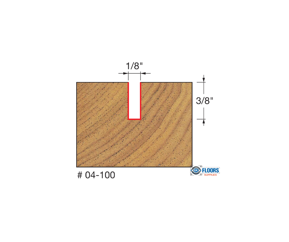 1/4" (Dia.) Double Flute Straight Bit