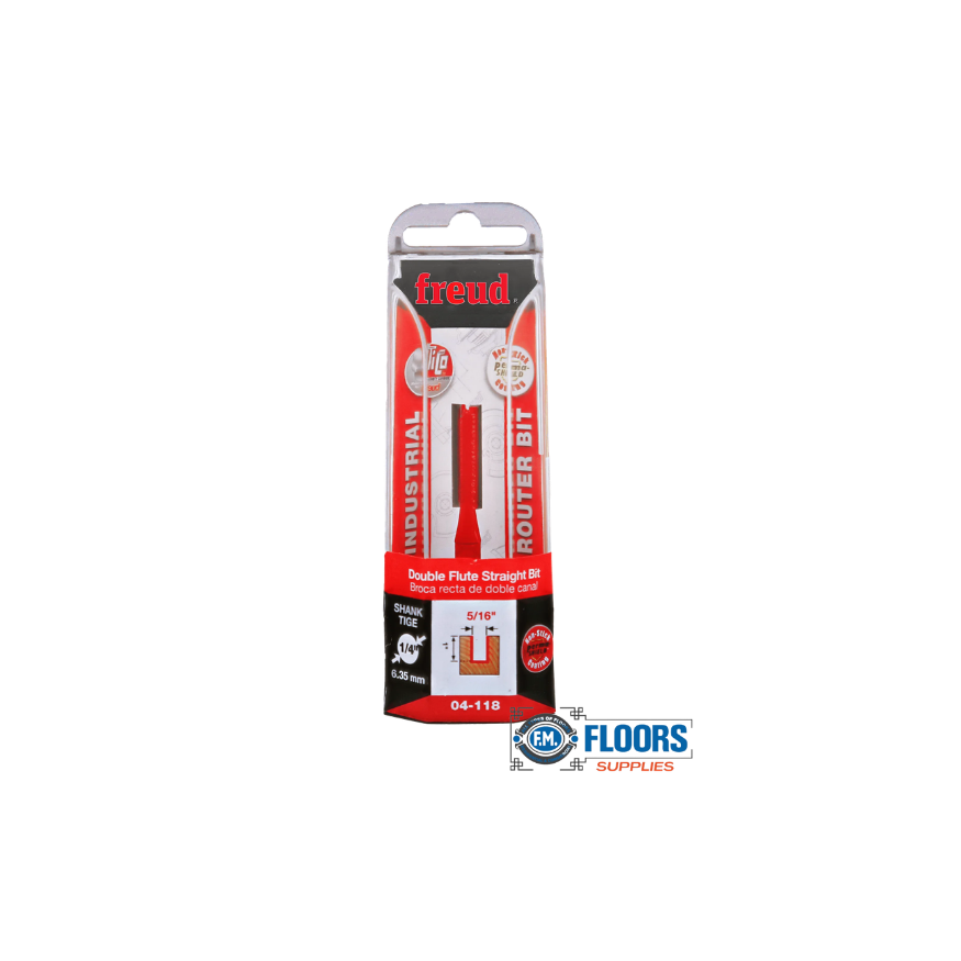 5/16" Double Flute Straight Bit | FM FLOORS SUPPLIES