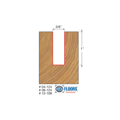Freud 1/2" Double Flute Straight Router Bit – TiCo™ Carbide Cutting Bit for Grooving, CNC & Edge Routing | FM FLOORS SUPPLIES