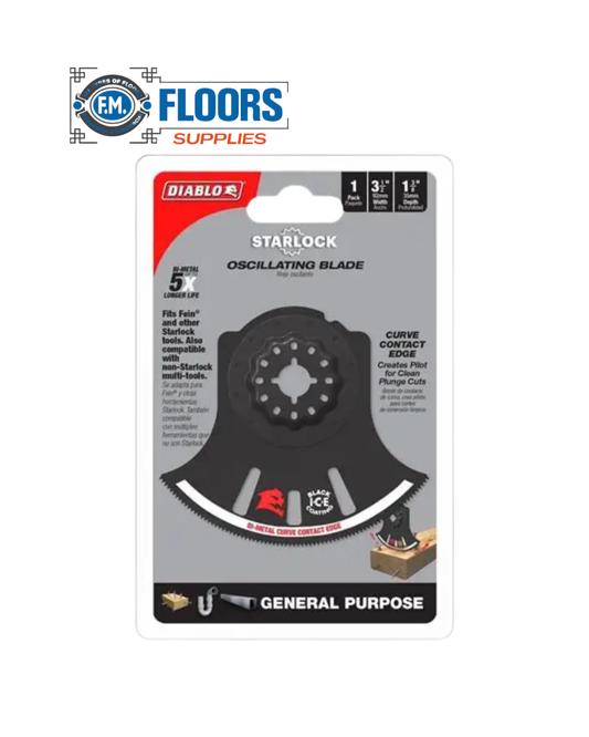 Diablo - 3-1/2" Demo Demon™ Universal Fit Bi-Metal Oscillating Blade – General Purpose Cutting