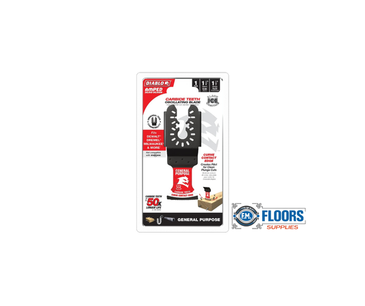 Diablo 1-1/4"(W) x 1-1/2"(D) AMPED™ Demo Demon™ Starlock Carbide Teeth Oscillating Blade for General Purpose Cuts