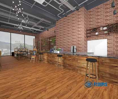 SKY Flooring DURA-PRO Series Roble Rojo| 6.5mm SPC Waterproof Luxury Vinyl Plank Flooring – 22mil Wear Layer