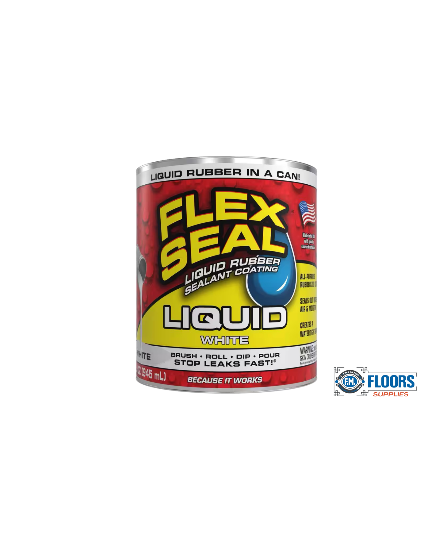Flex Seal Liquid White 32 Oz. Liquid Rubber Sealant Coating