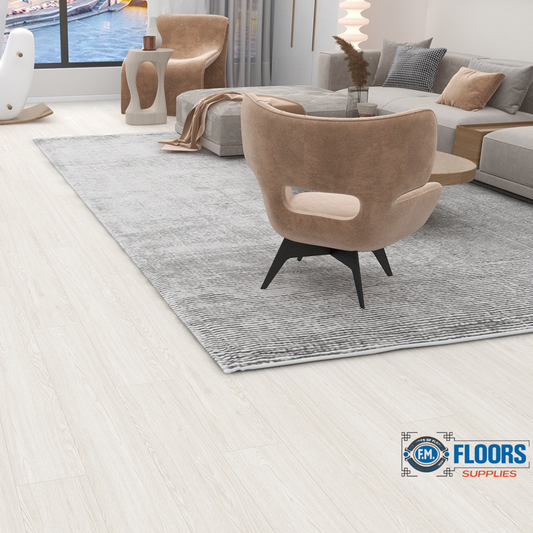 SKY Flooring DURA-PRO Series Ivory Tower | 6.5mm SPC Waterproof Luxury Vinyl Plank Flooring – 22mil Wear Layer | FM FLOORS SUPPLIES