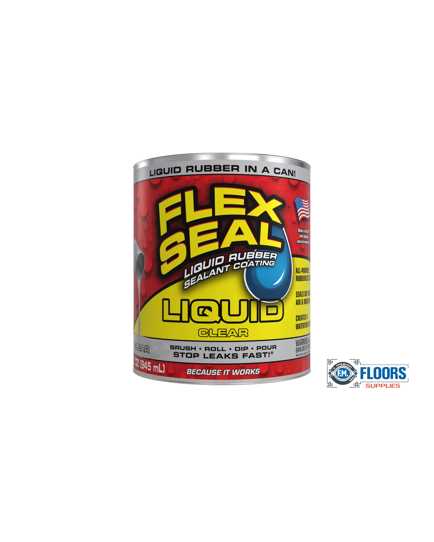 Flex Seal Liquid Clear 32 Oz. Liquid Rubber Sealant Coating