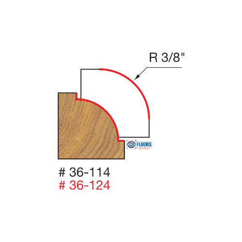 1/4" Quadra-Cut Radius Beading Bit