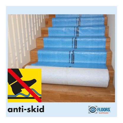 Floorotex 40" x 84' Blue Premier Floor Protective Mat