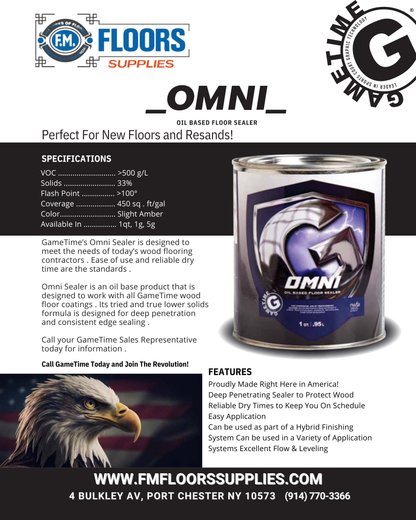 Omni Oil Based Floor Sealer  1Q - Gametime Leader in Sports Courts Graphic Technology | FM FLOORS SUPPLIES