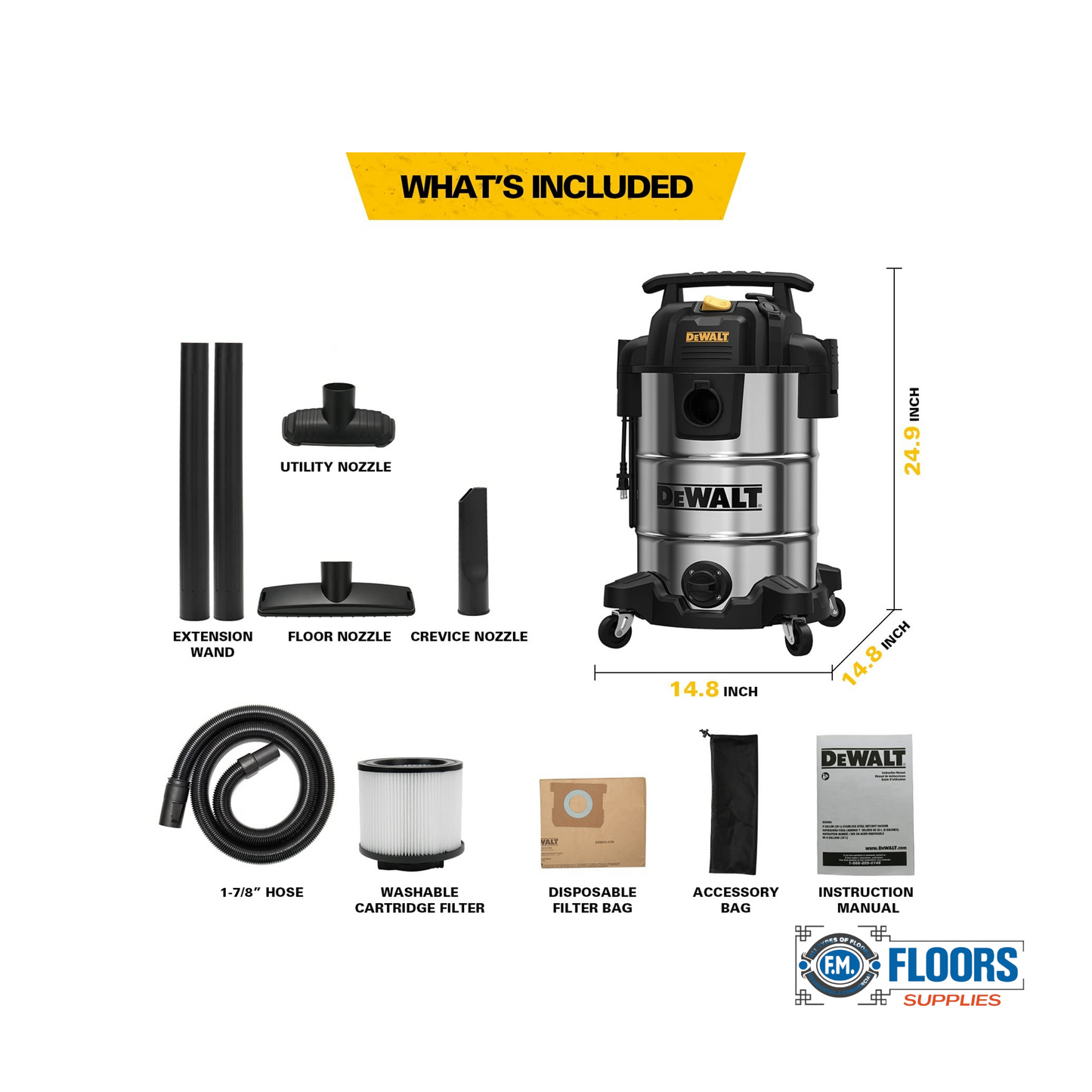 DeWalt 8 Gallon Wet/Dry Vacuum