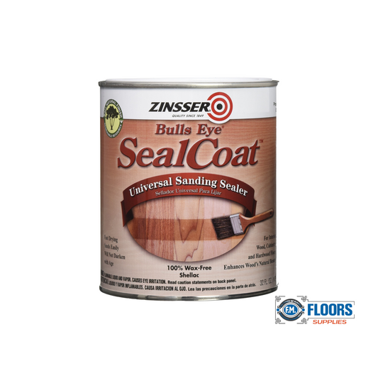 Zinsser Bulls Eye SealCoat Flat/Matte Clear Oil-Based Universal Sanding Sealer 1 QT