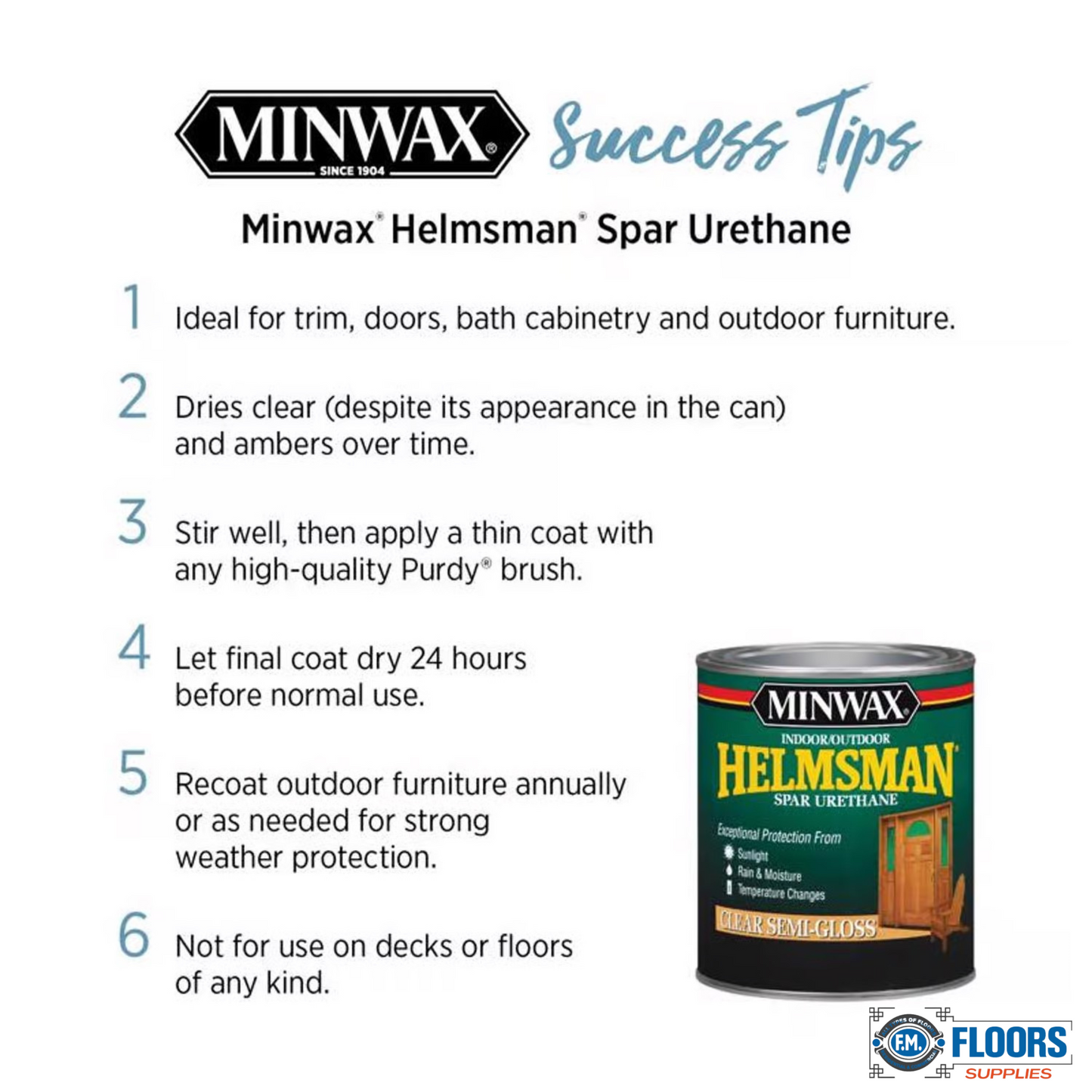 Minwax Helmsman Satin Clear Oil-Based Spar Urethane 11.5 oz