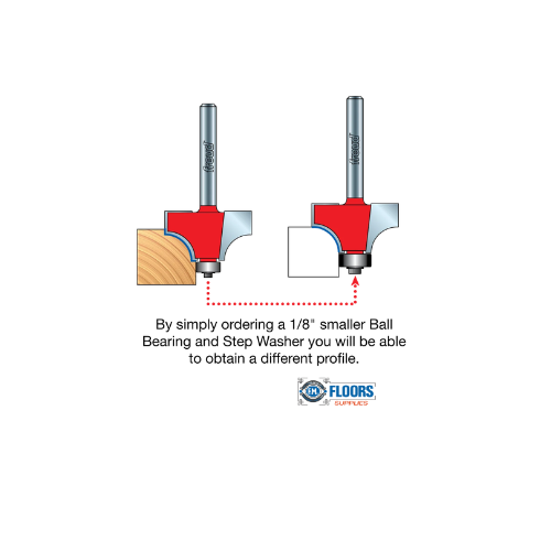 1/4" Quadra-Cut Radius Beading Bit