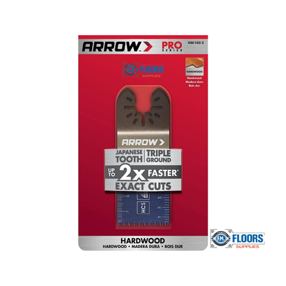 Arrow Fastener 1 5/16" Japanese Tooth Hardwood Blade 3PC