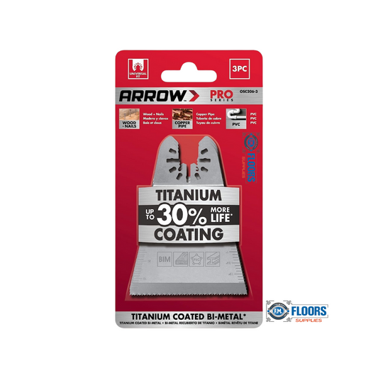 Arrow Fastener 2 11/16" Titanium Wood & Nail Blade 3PC