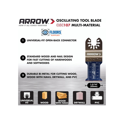 Arrow Fastener 1 5/16" Standard Wood & Nails Blade 1PC
