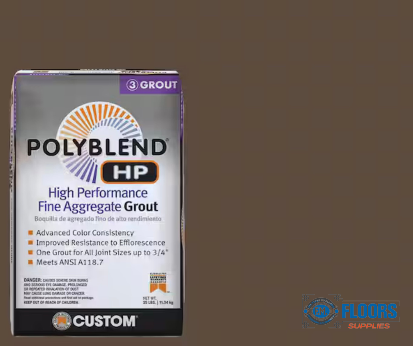 PolyBlend® HP High Performance Fine Aggregate Grout – 25 lb Bag