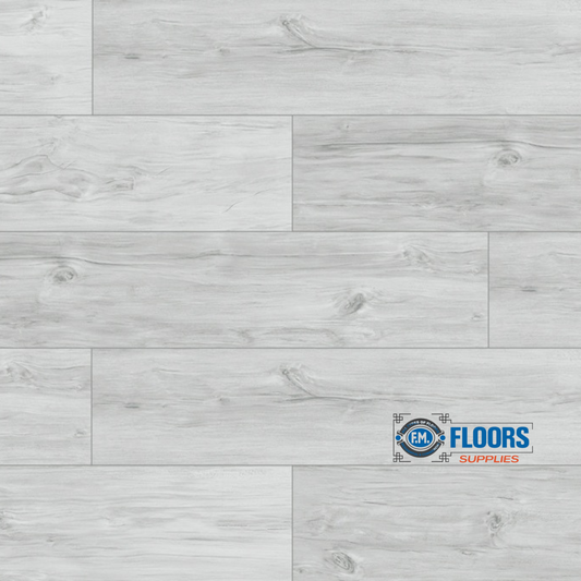 Sky Flooring Select Pro Silver Leaf 7.2” x 48” | 5.7mm Thick | 22mil Wear Layer | Wood Grain LVP Flooring