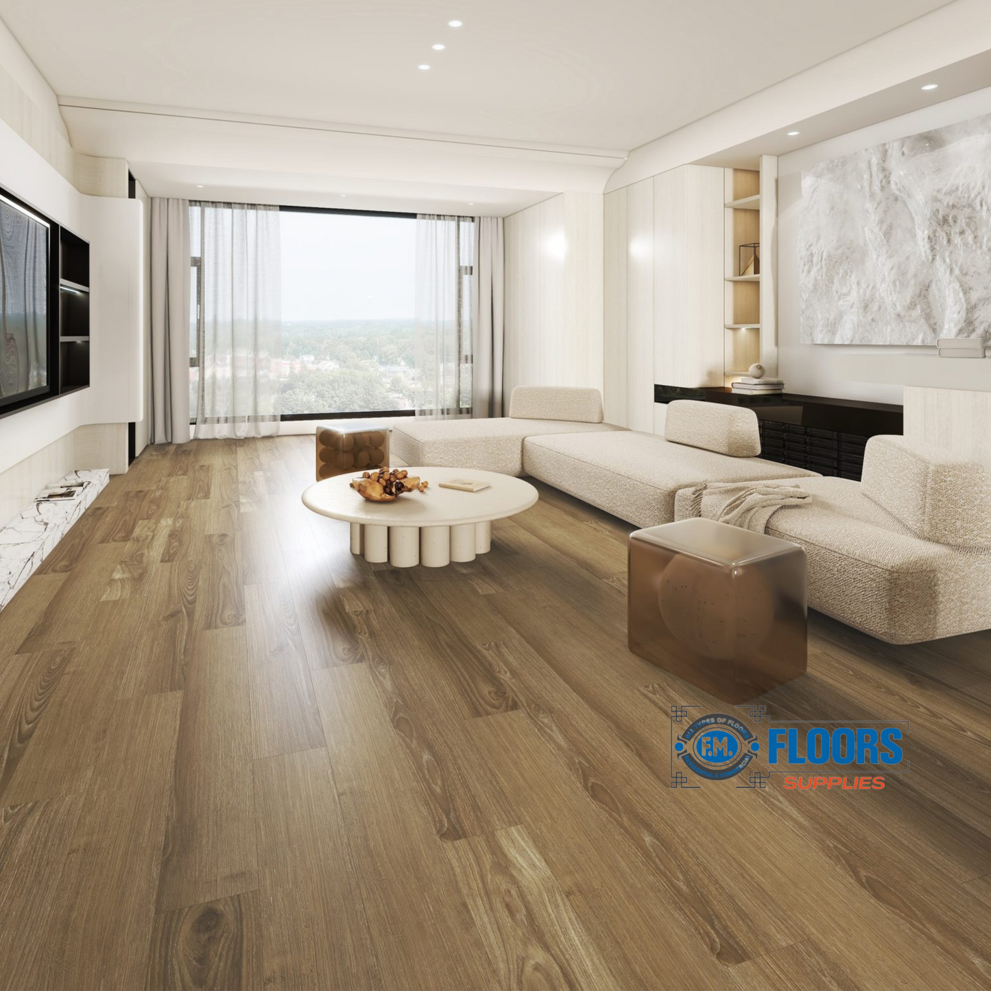Sky Flooring Select Pro Tahiti 7.2” x 48” | 5.7mm Thick | 22mil Wear Layer | Wood Grain LVP Flooring