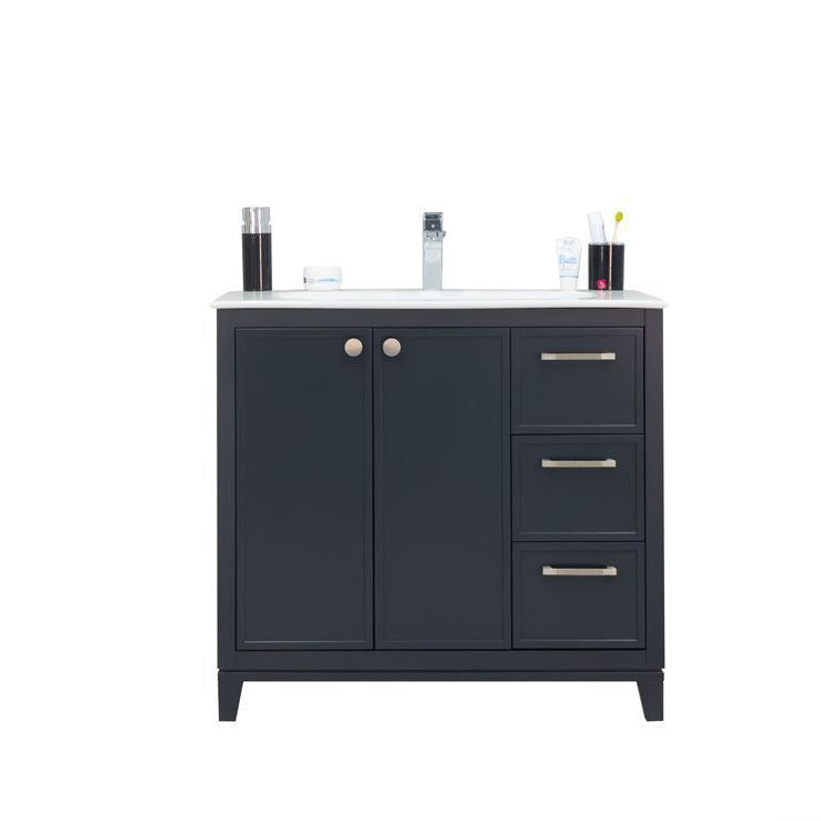 Frame Dark Gray 36" Bathroom Cabinet