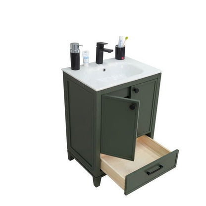 Frame Pine Green 24" Bathroom Cabinet