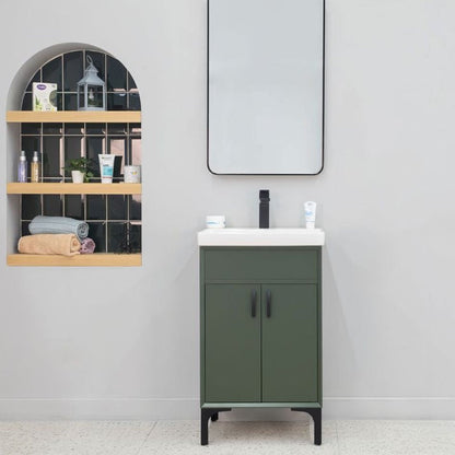 Sempre Pine Green 20" Bathroom Cabinet