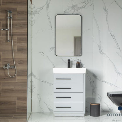 Adora 24" Light Gray Bathroom Cabinet