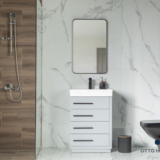 Adora 24" Light Gray Bathroom Cabinet