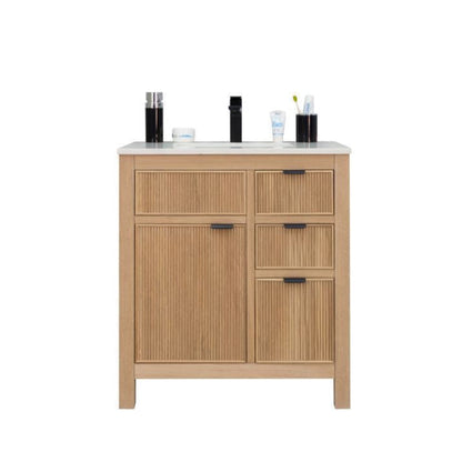 Catalina Natural Oak 30" Bathroom Cabinet