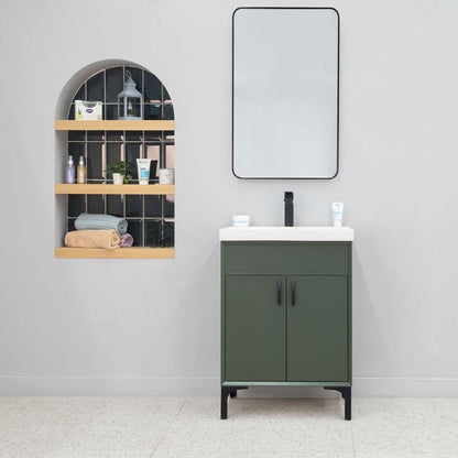Sempre Pine Green 24" Bathroom Cabinet