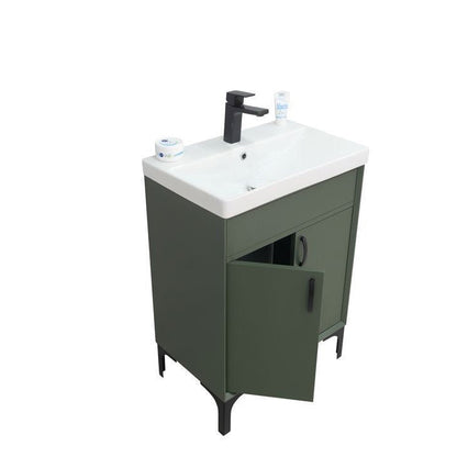 Sempre Pine Green 24" Bathroom Cabinet